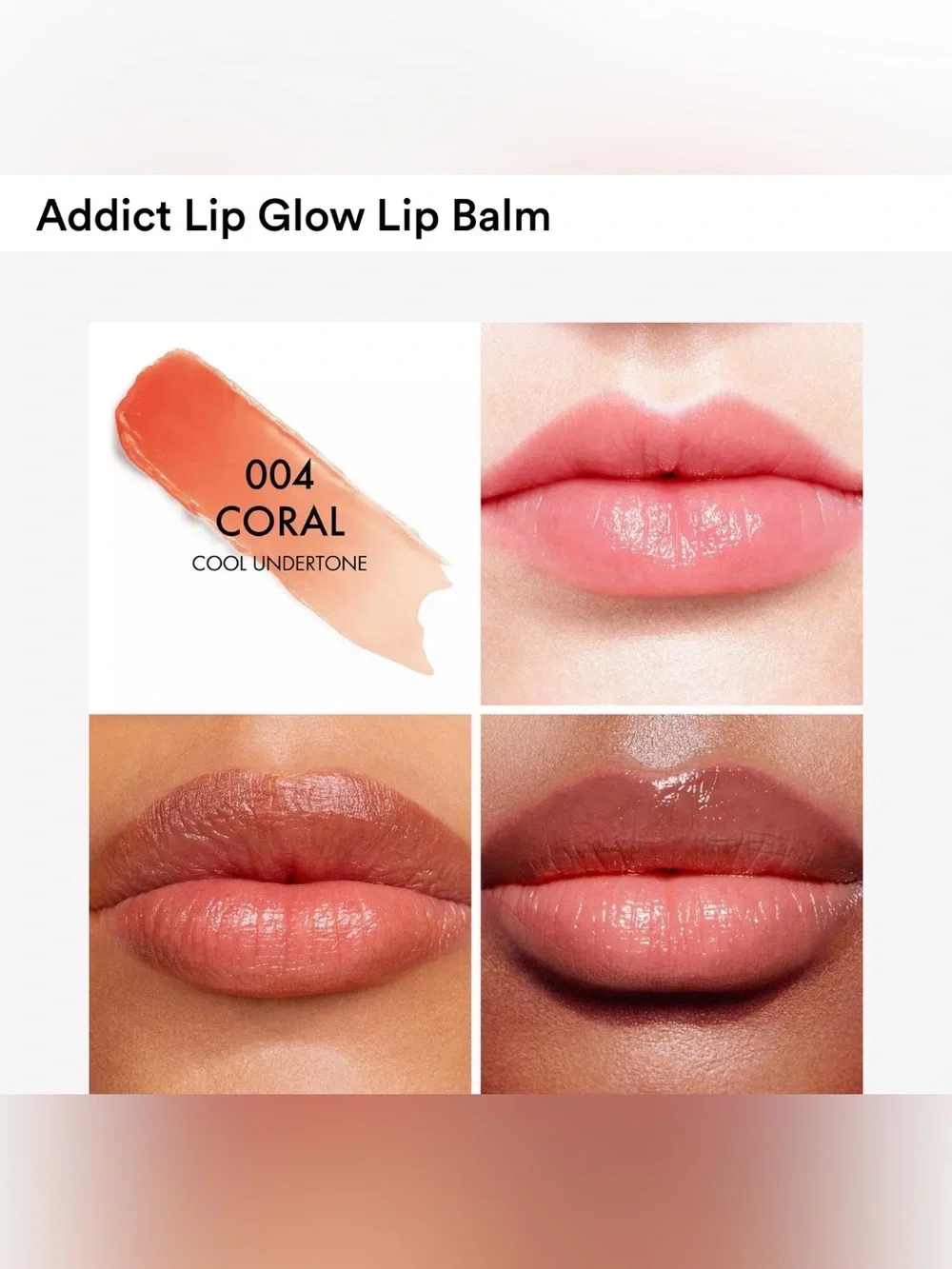 Dior Addict Lip Glow Reviving Lip Balm - Coral